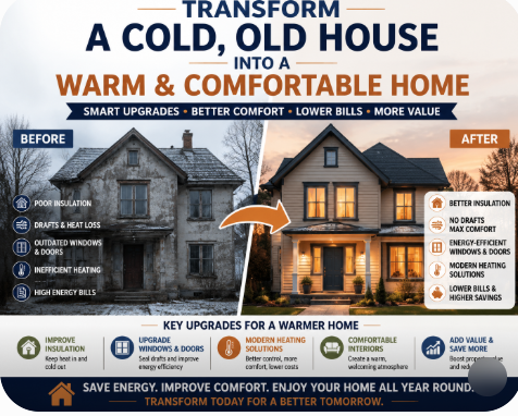 Improve Insulation to Transform a Cold House into a Warm Home