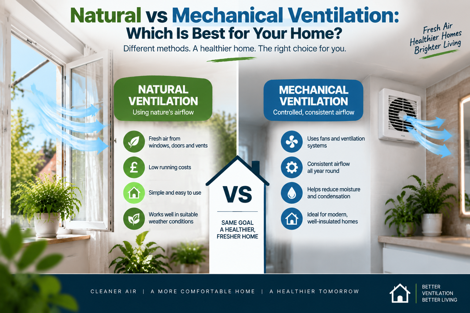 Natural vs Mechanical Ventilation