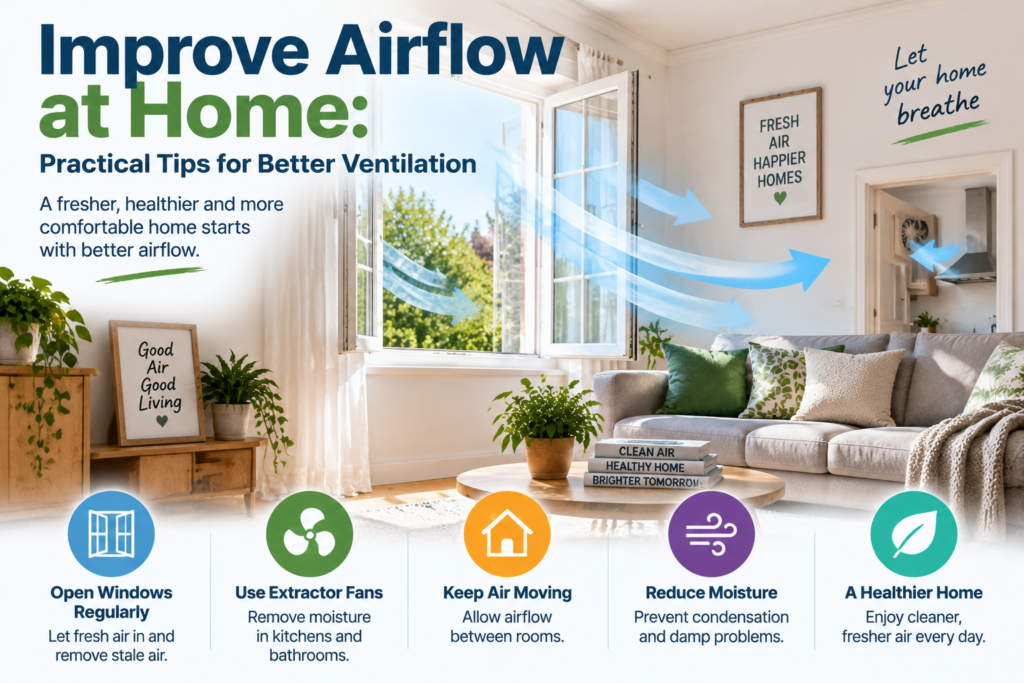 Improve Airflow at Home: Practical Tips for Better Ventilation